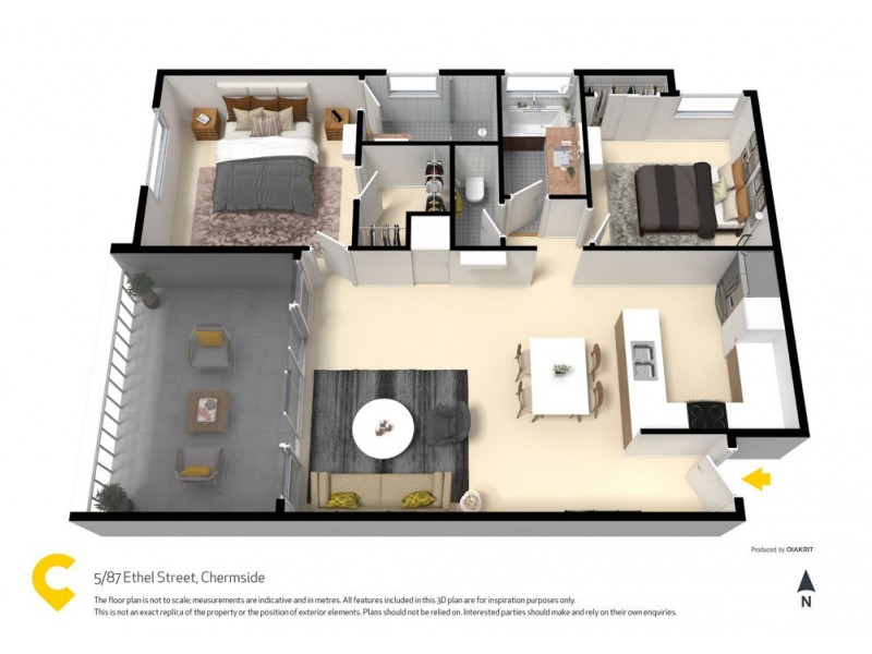 5/87 Ethel Street, Chermside QLD 4032 Floorplan