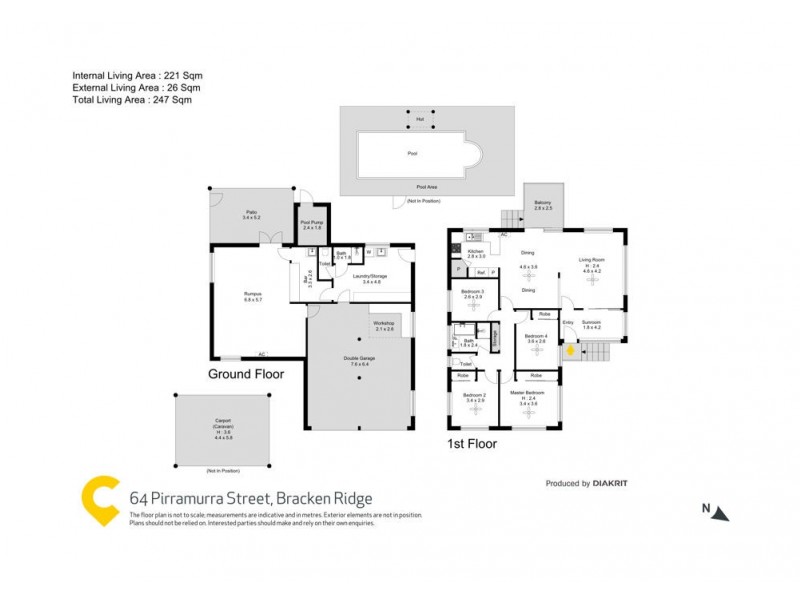 64 Pirramurra Street, Bracken Ridge QLD 4017 Floorplan