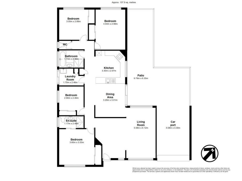 12 Magnolia Place, Carseldine QLD 4034 Floorplan