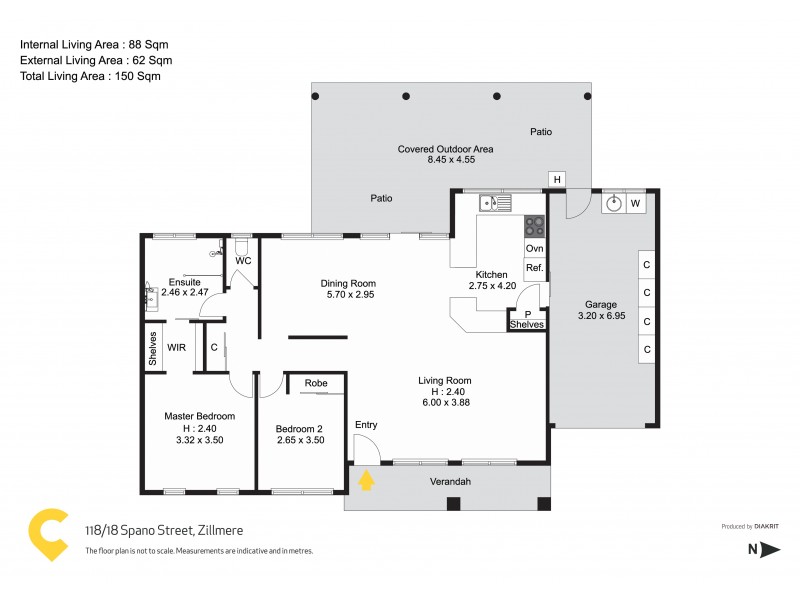 118/18 Spano Street, Zillmere QLD 4034 Floorplan
