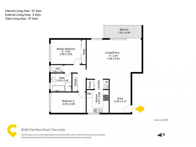 8/467 Hamilton Road, Chermside QLD 4032 Floorplan