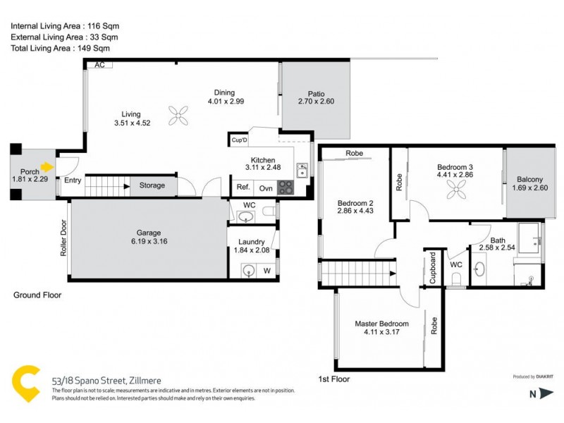 53/18 Spano Street, Zillmere QLD 4034 Floorplan