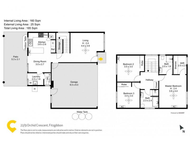 22/9 Orchid Crescent, Fitzgibbon QLD 4018 Floorplan