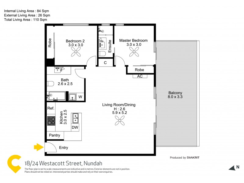 18/24 Westacott Street, Nundah QLD 4012 Floorplan