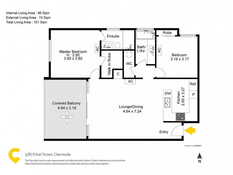 5/87 Ethel Street, Chermside QLD 4032 Floorplan