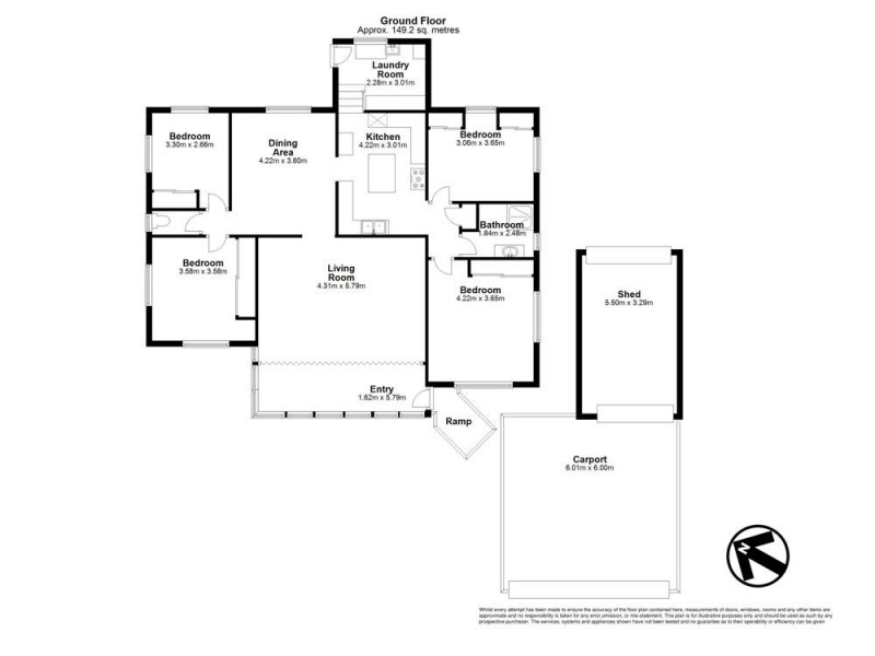 2 Rostrevor Road, Boondall QLD 4034 Floorplan