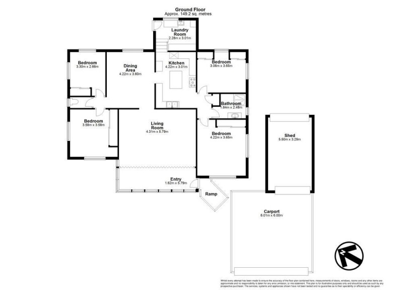 2 Rostrevor Road, Boondall QLD 4034 Floorplan