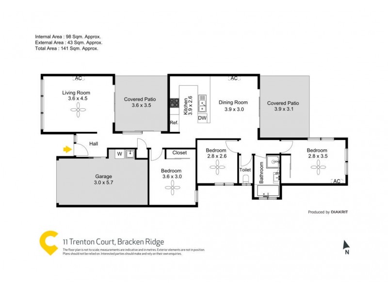 11 Trenton Court, Bracken Ridge QLD 4017 Floorplan