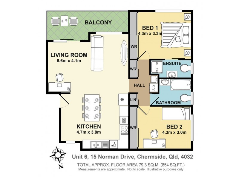6/15 Norman Drive, Chermside QLD 4032 Floorplan