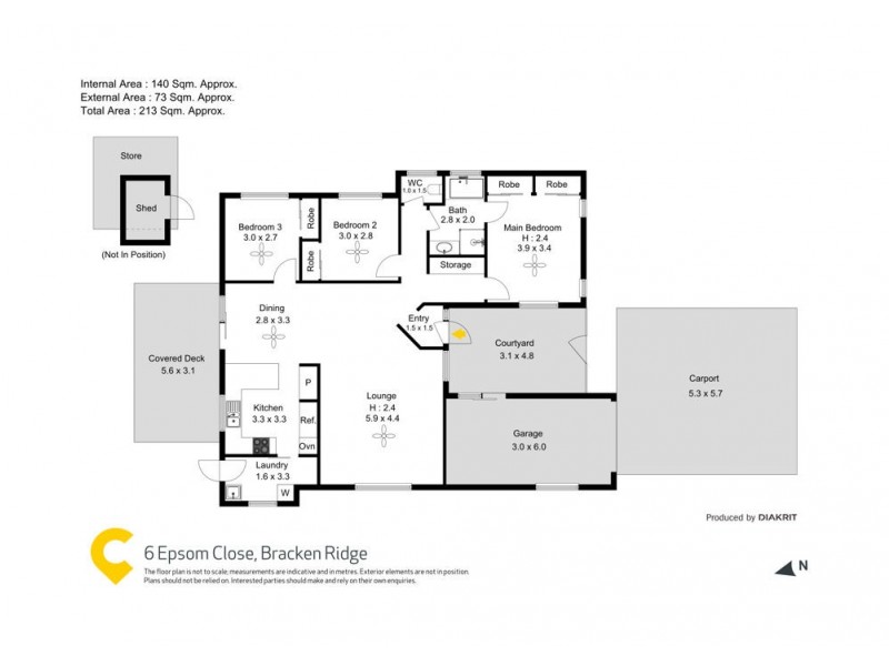 6 Epsom Close, Bracken Ridge QLD 4017 Floorplan