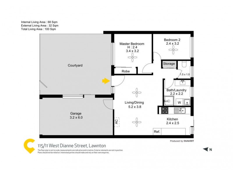 115/11 West Dianne Street, Lawnton QLD 4501 Floorplan