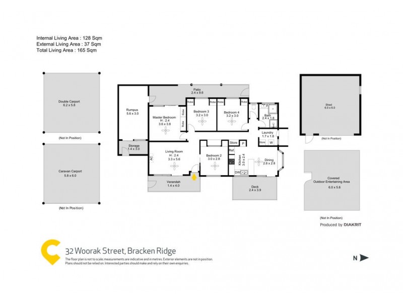 32 Woorak Street, Bracken Ridge QLD 4017 Floorplan