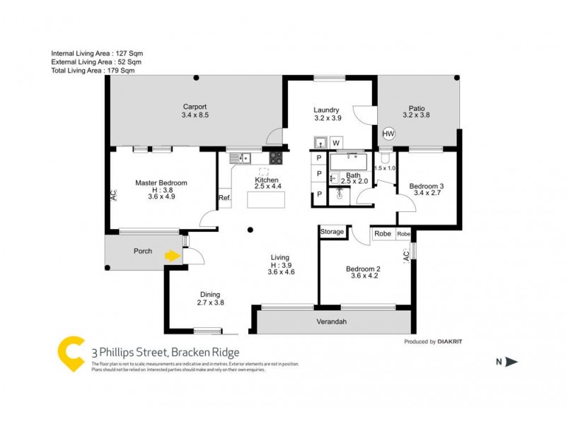 3 Phillips Street, Bracken Ridge QLD 4017 Floorplan