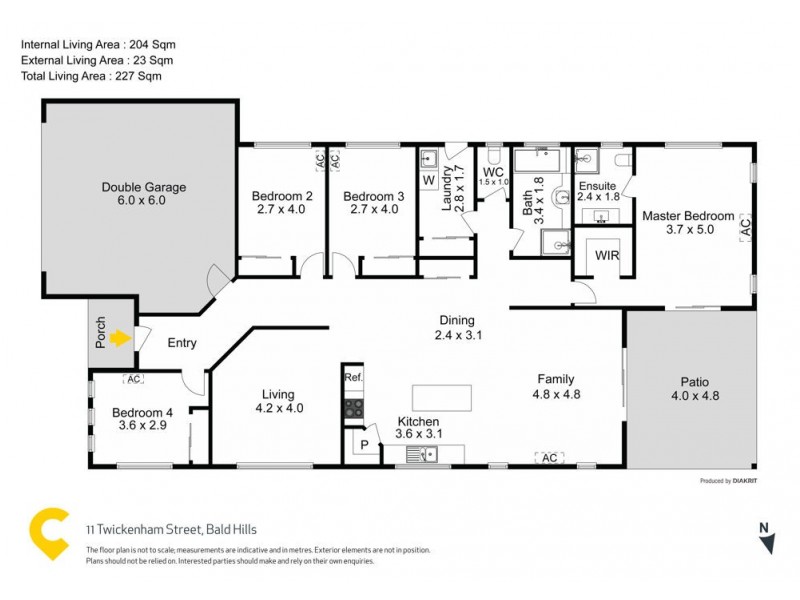 11 Twickenham Place, Bald Hills QLD 4036 Floorplan