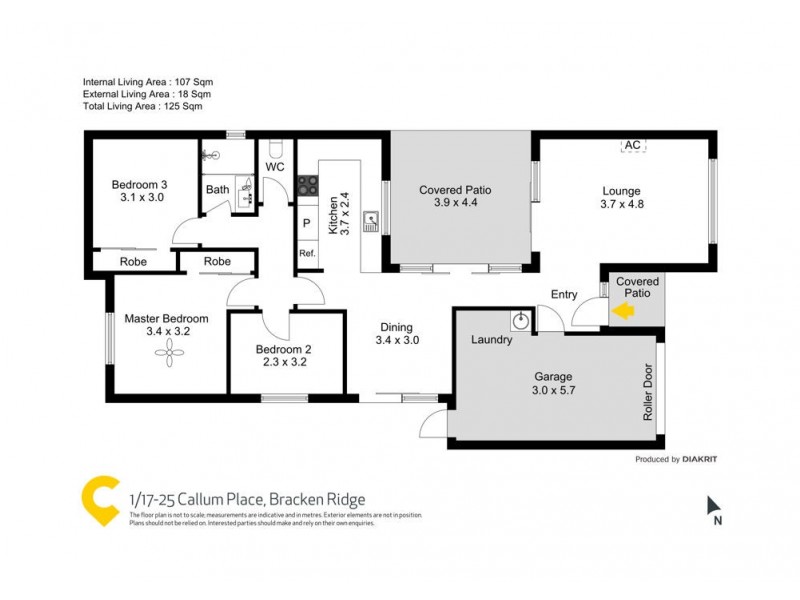 1/17-25 Callum Place, Bracken Ridge QLD 4017 Floorplan