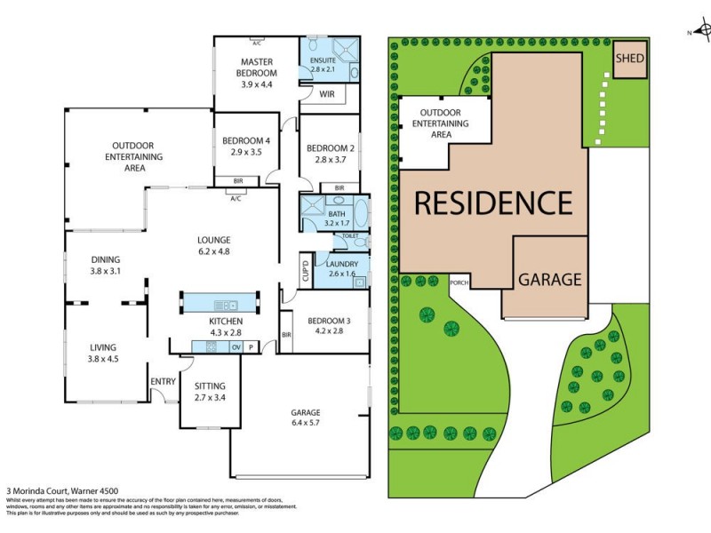 3 Morinda Court, Warner QLD 4500 Floorplan
