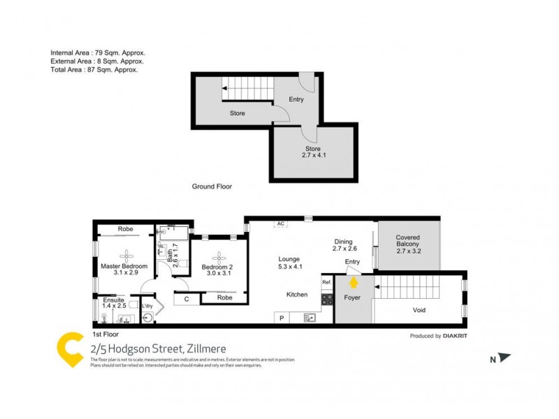 2/5 Hodgson Street, Zillmere QLD 4034 Floorplan