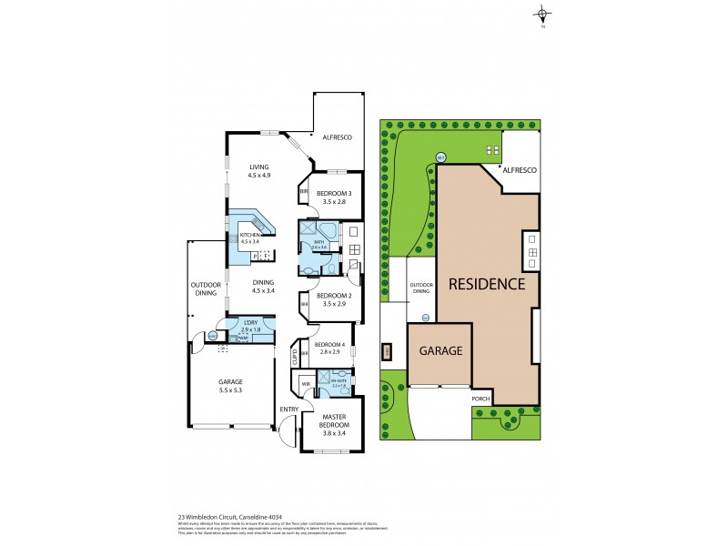 23 Wimbledon Circuit, Carseldine QLD 4034 Floorplan