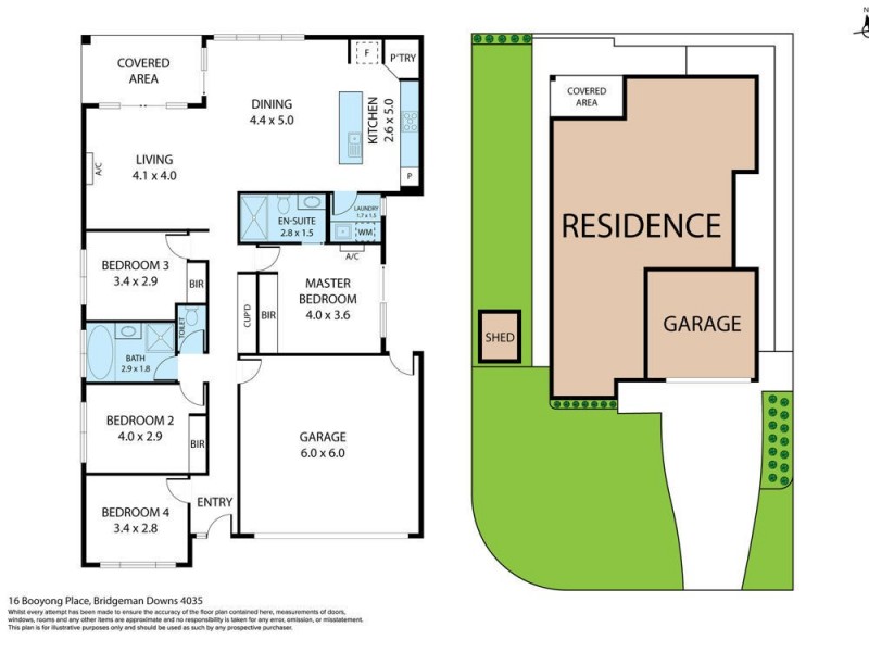 16 Booyong Place, Bridgeman Downs QLD 4035 Floorplan