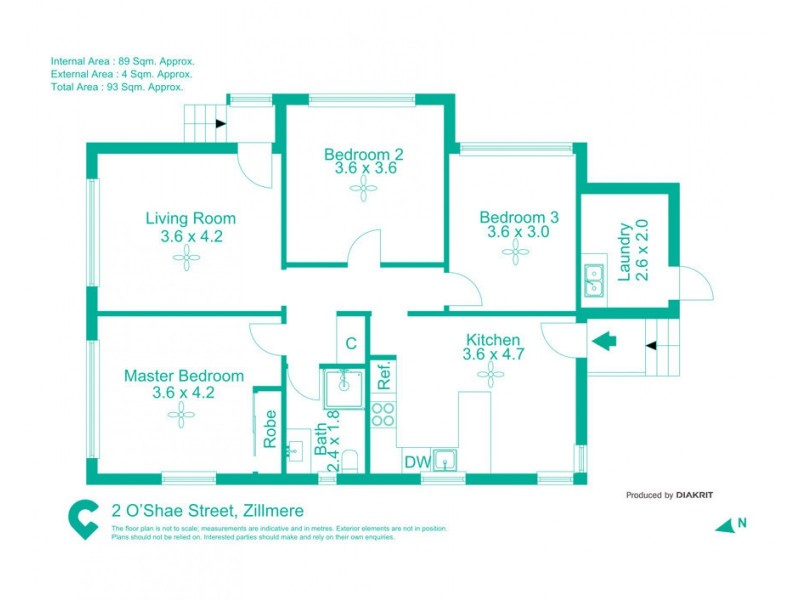 2 O’Shea Street, Zillmere QLD 4034 Floorplan