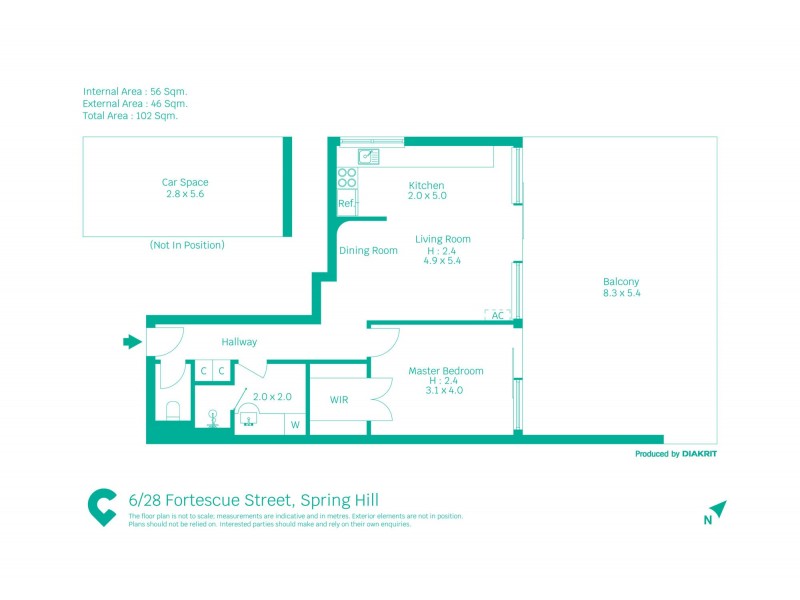 3B/28 Fortescue Street, Spring Hill QLD 4000