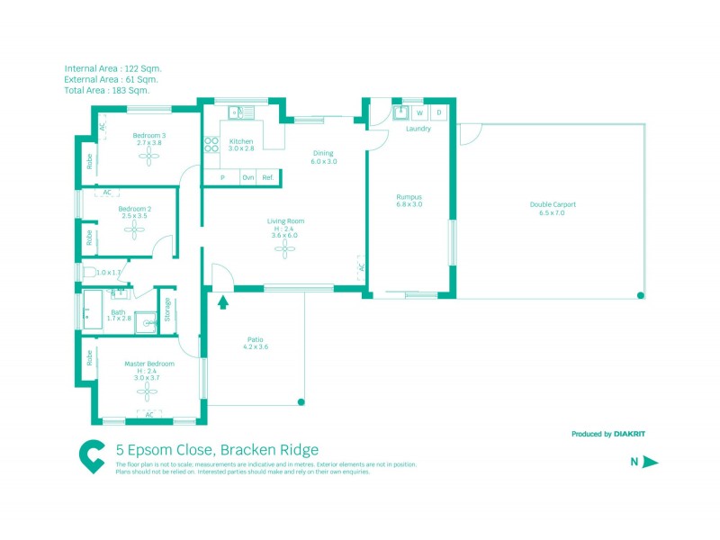 5 Epsom Close, Bracken Ridge QLD 4017 Floorplan