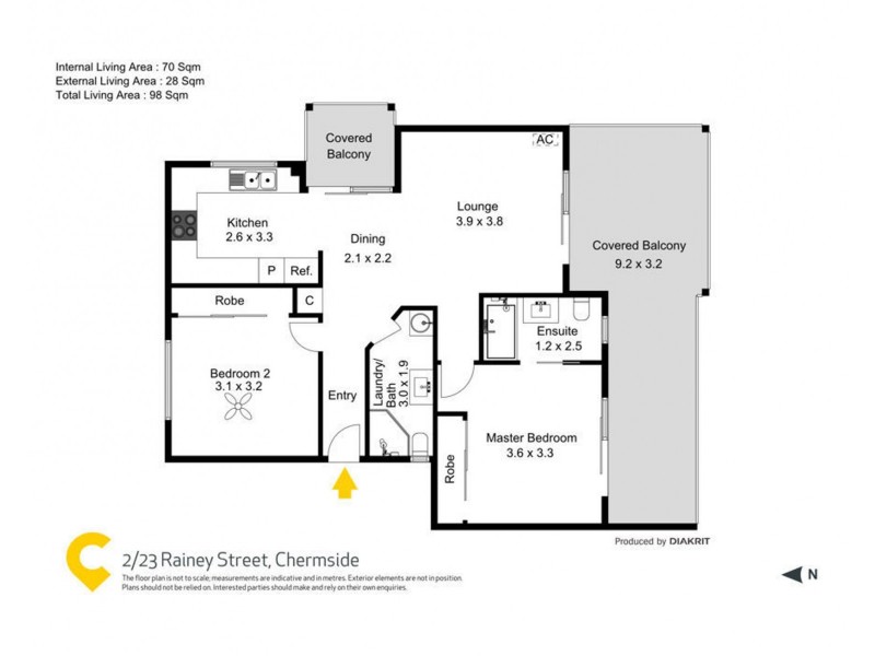 2/23 Rainey Street, Chermside QLD 4032