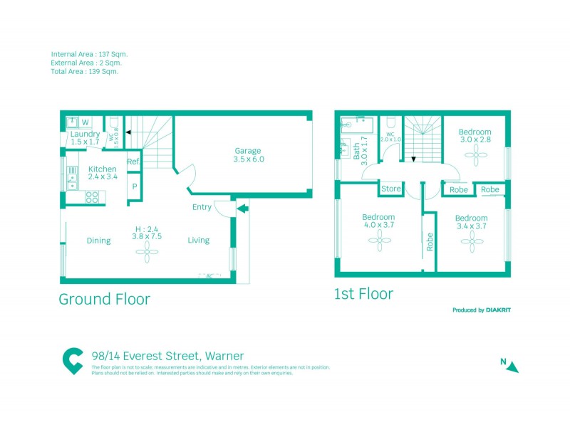 98/14 Everest Street, Warner QLD 4500 Floorplan