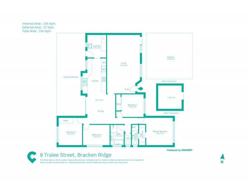 8 Tralee Street, Bracken Ridge QLD 4017 Floorplan