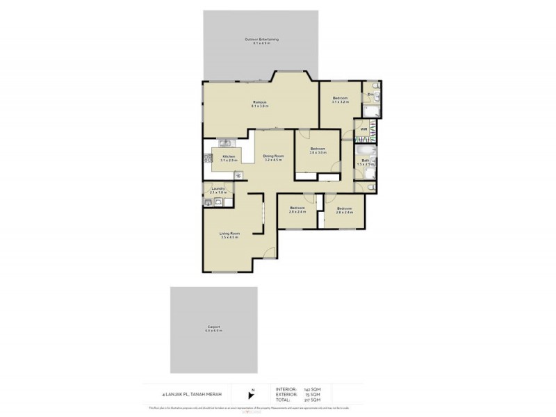 4 Lanjak Place, Tanah Merah QLD 4128 Floorplan