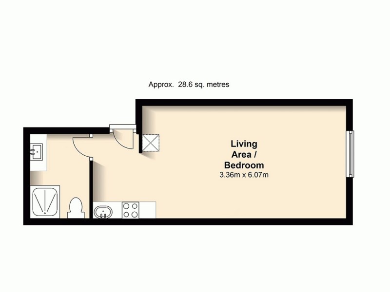 519/188 Shafston Avenue, Kangaroo Point QLD 4169 Floorplan