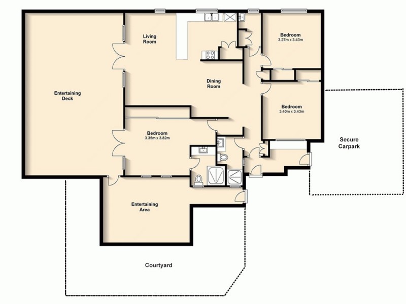 1/70 Hawthorne Street, Woolloongabba QLD 4102 Floorplan
