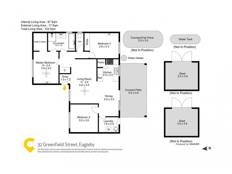 32 Greenfield Street, Eagleby QLD 4207 Floorplan