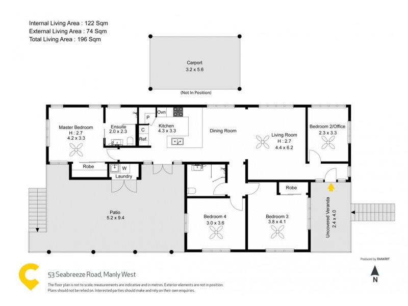 53 Seabreeze Road, Manly West QLD 4179 Floorplan