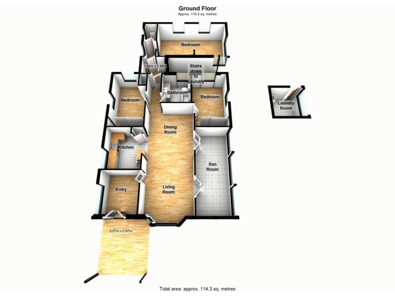 334 Bennetts Rd, Norman Park QLD 4170 Floorplan