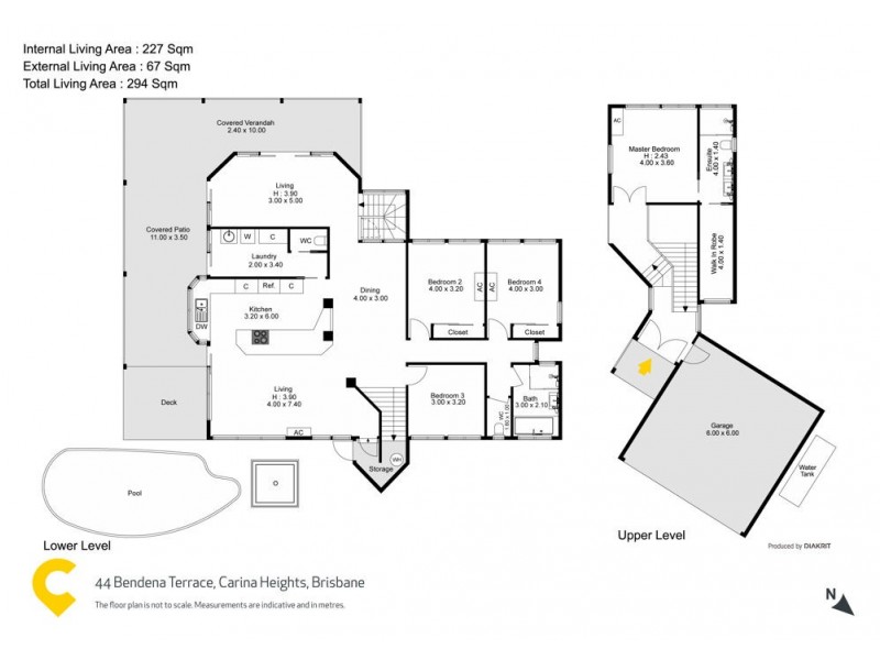 44 Bendena Terrace, Carina Heights QLD 4152 Floorplan