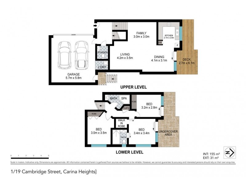1/19 Cambridge Street, Carina Heights QLD 4152 Floorplan