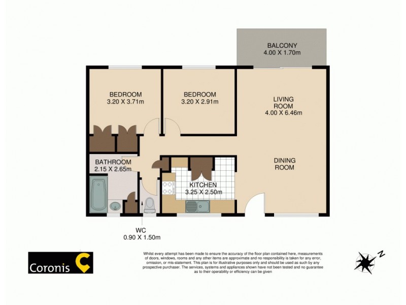 2/51 Burrai Street, Morningside QLD 4170 Floorplan