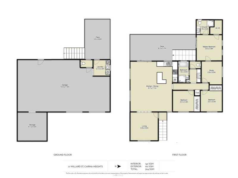 77 Willard Street, Carina Heights QLD 4152 Floorplan