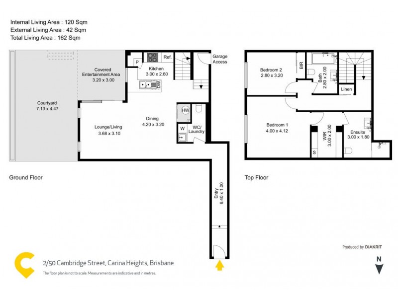 2/50 Cambridge Street, Carina Heights QLD 4152 Floorplan