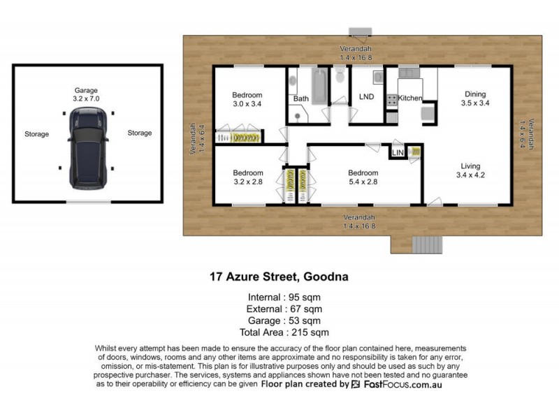 17 Azure Street, Goodna QLD 4300 Floorplan