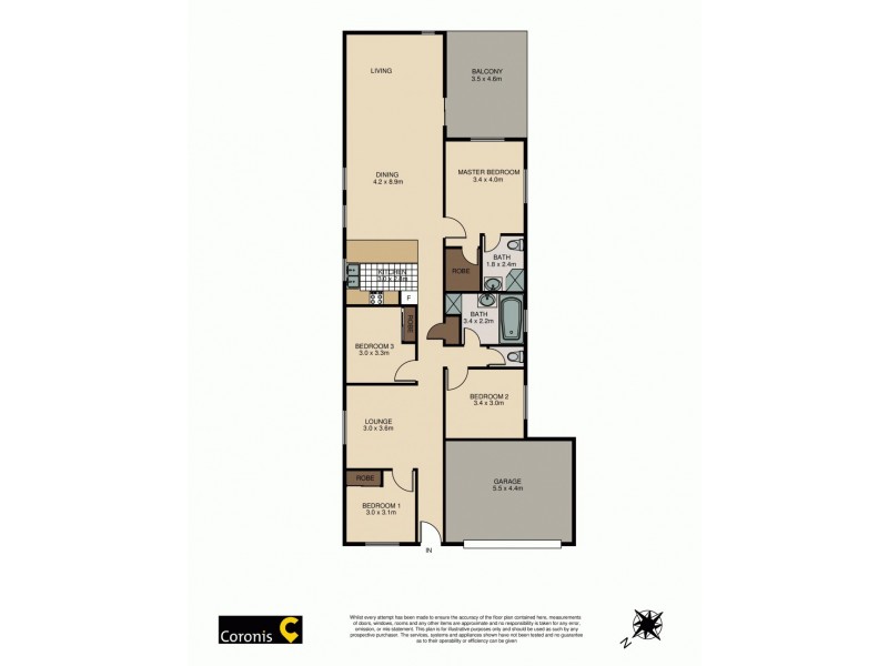 8 Violet Avenue, Springfield Lakes QLD 4300 Floorplan