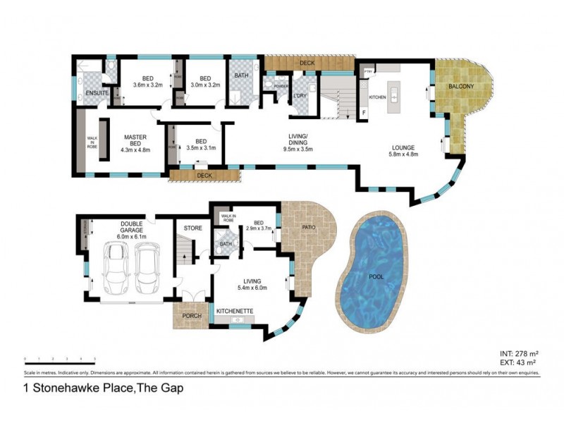 1 Stonehawke Place, The Gap QLD 4061 Floorplan