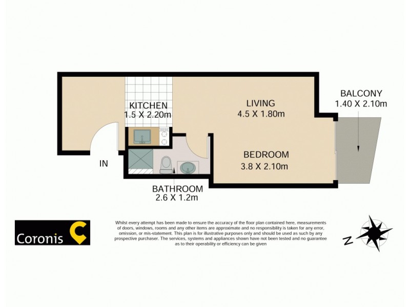 609/188 Shafston Avenue, Kangaroo Point QLD 4169 Floorplan