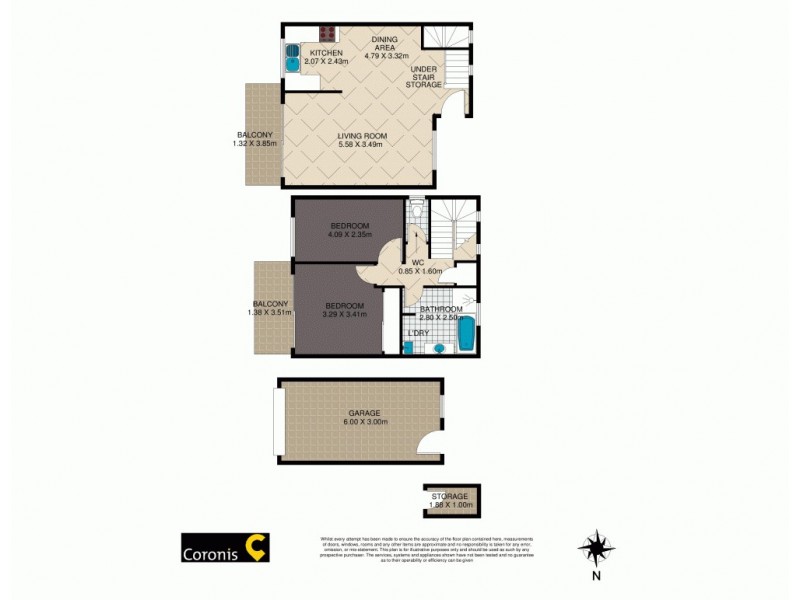 6/44 Miskin Street, Toowong QLD 4066 Floorplan