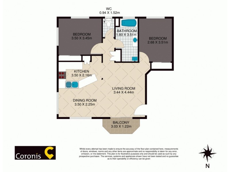 1/70 Wellington Street, Coorparoo QLD 4151 Floorplan