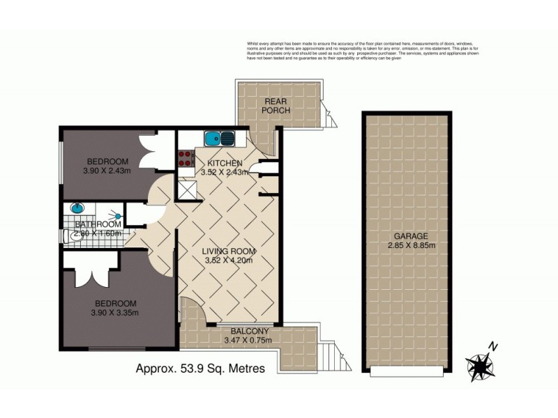 2/40 Weston Street, Coorparoo QLD 4151 Floorplan