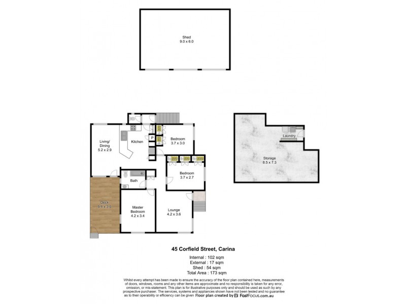 45 Corfield Street, Carina QLD 4152 Floorplan