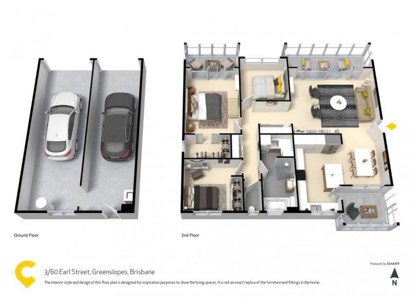 3/60 Earl Street, Greenslopes QLD 4120 Floorplan