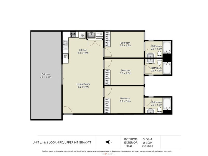 2/1848 Logan Road, Upper Mount Gravatt QLD 4122 Floorplan